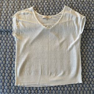 LOFT Dolman White Knit Top